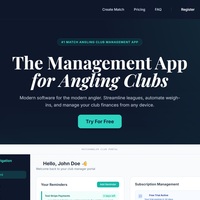 Fishing club managment Sass Application