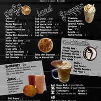 Bean Crazy Menu Design