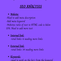 SEO Assesment Page 1