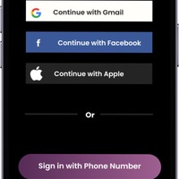 Fitness mobile app design sign/sign up page