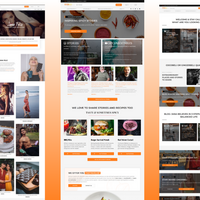 Restaurant and blogging website