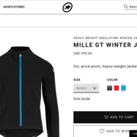Product Description page assos.com