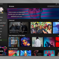 An ipad music app ui 