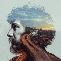 Double exposure effect (Photoshop)