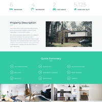 Real Estate Web design sample