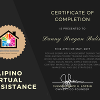 Virtual Assistance Certification by Grace Locsin