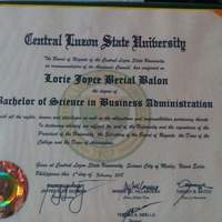 My diploma. 