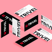 Trivel Logo Business Cards