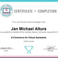 E-commerce VA Certificate