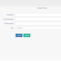 Pond Create Page