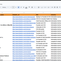SaaS Co-founders and founders High intent Lead list
