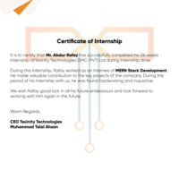 MERN stack Internship-II