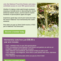 The National Trust email design