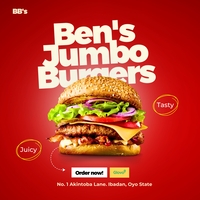 Burger place ad flyer