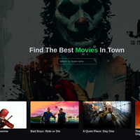 movie app made using nextjs, typescript tailwindcss