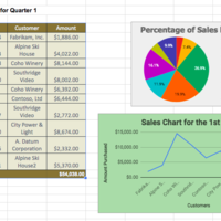 Sample of work using Office applications