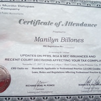 Certificate of Training