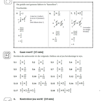 School work sheets