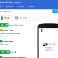 HQRaja PageSpeed Insights Mobile