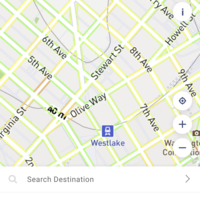 AccessMap mobile UI/UX design screen example