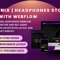 Audionix Earbuds & Headphones Store Built With Webflow