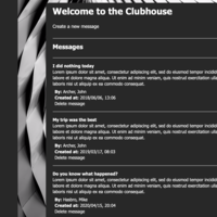 Clubhouse (Node.js...)