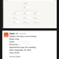 Booking Automation System with Zapier & CRM Integration
