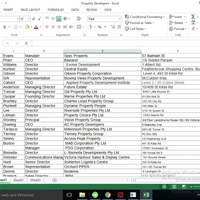 Data Entry Creation of Property Developer Database