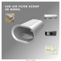 CAD drawing fro air filter scoop