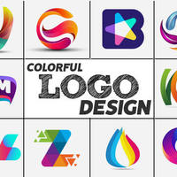 Creating colorful logo design