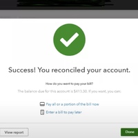 Bank reconciliation