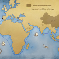 Map illustration and animation