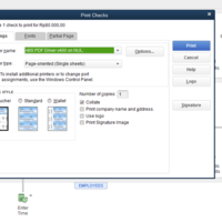 Create Check on Quick