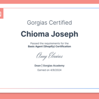 Shopify (Gorgias) certified 