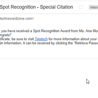 Customer Recognition Award - Teletech