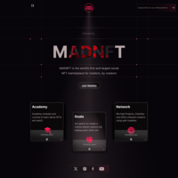 A redesign of MADNFT landing page