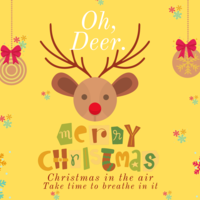 Christmas wishing card