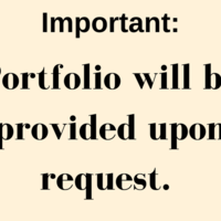 Portfolio notice