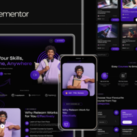 Elementor Project ( Online Course & Elearning )