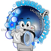 sample laundry shop business logo