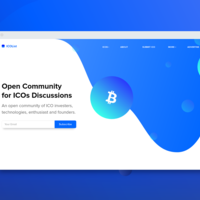 ICO Discussion Landing Page Concept