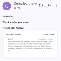 1st OLJ client feedback