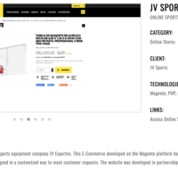 ONLINE SPORTS EQUIPMENT STORE