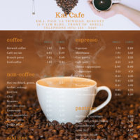 Cafe Menu