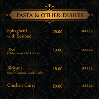 Menu Card