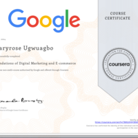 Digital Marketing Cetificate
