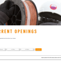 A website for a tower communications company. 