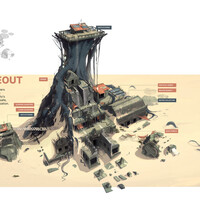 Khmer temple concept art exterior