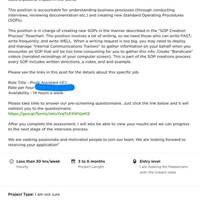 Writer job posting