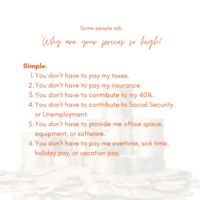 Why high prices